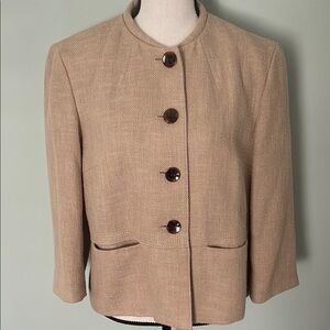 Talbots Tan Jacket sz 12